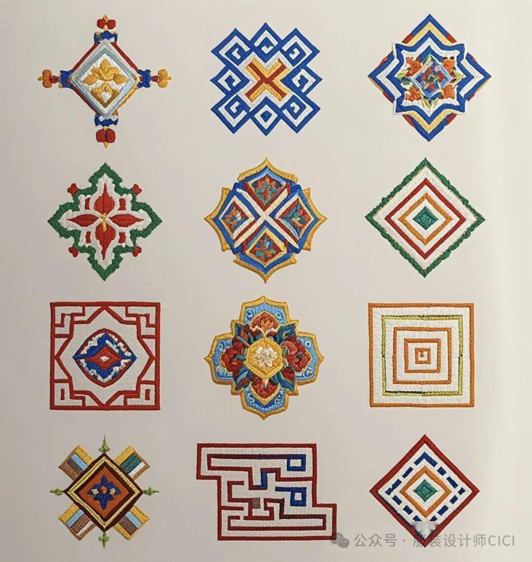 國風古韻-刺繡紋飾紋樣圖案設計分享!
