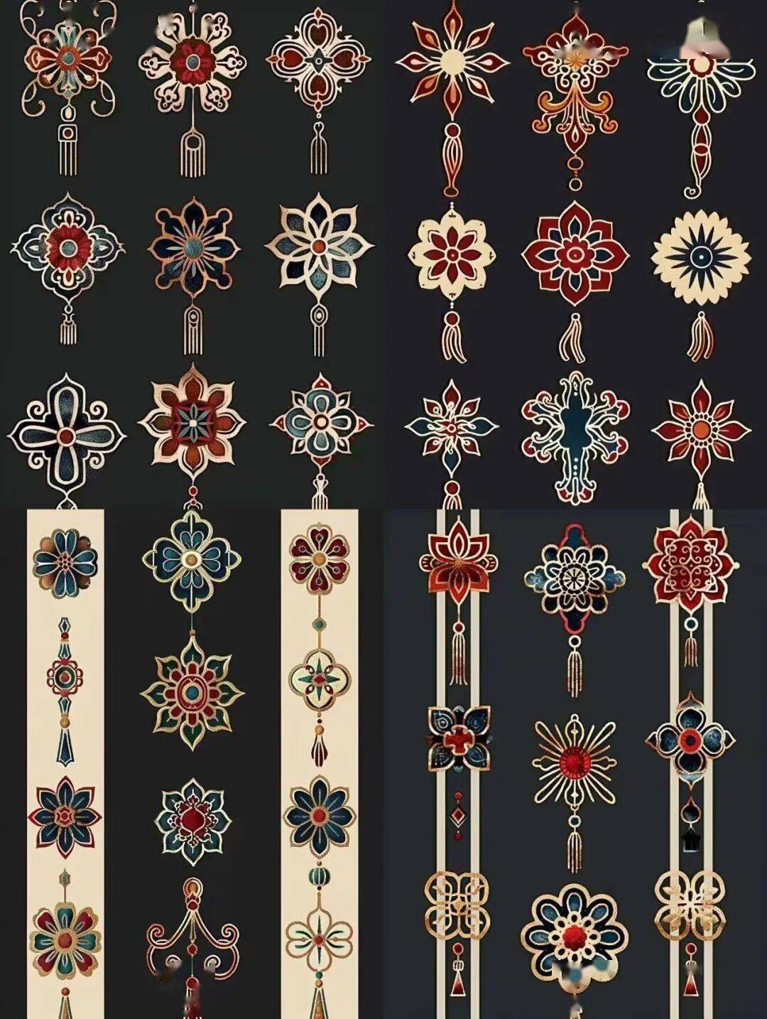 國風古韻-刺繡紋飾紋樣圖案設計分享!