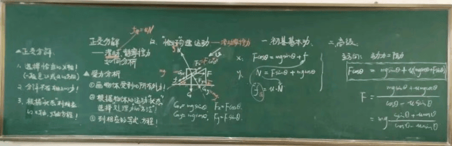 【物理板書】欣賞中學物理教師優秀板書